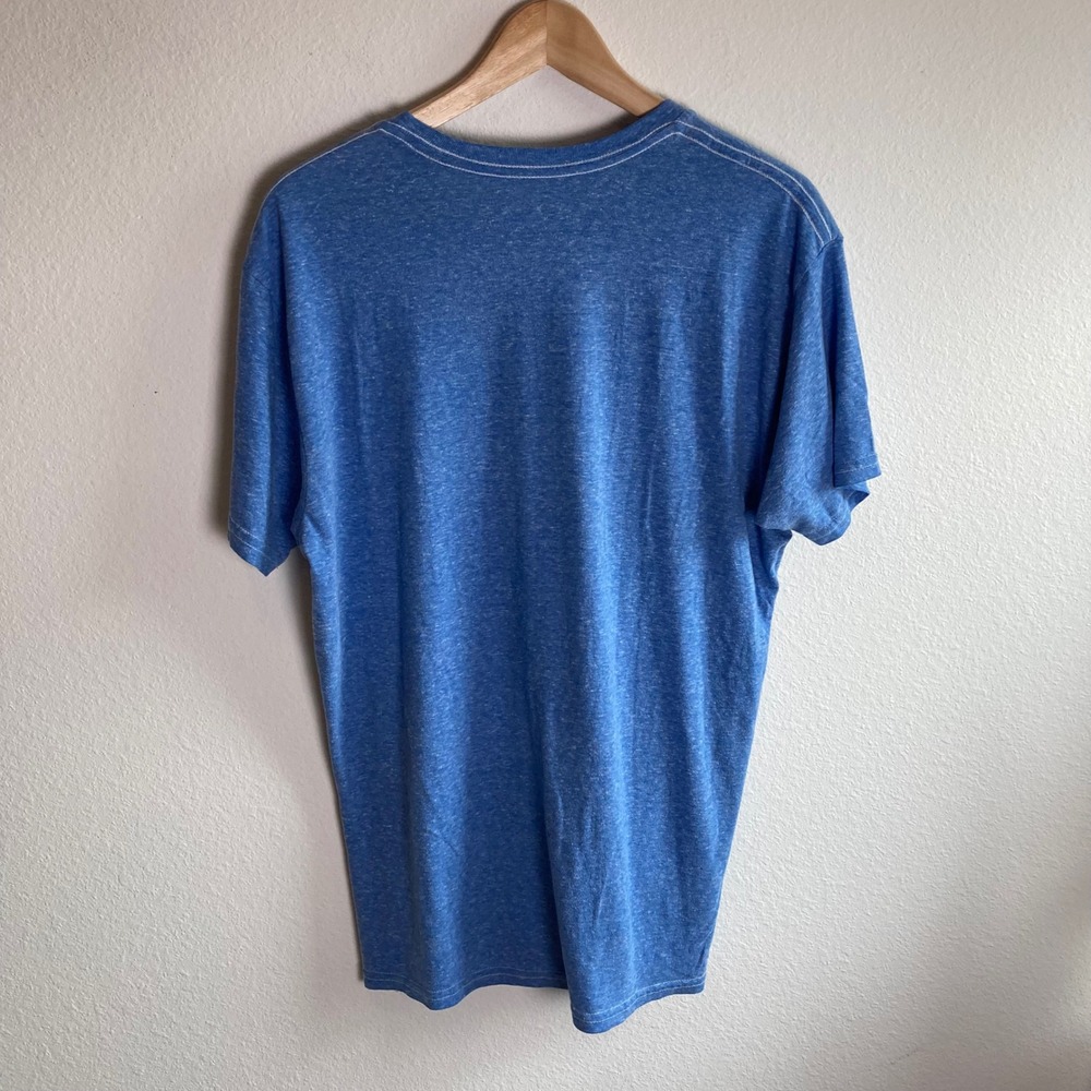 Retro Brand T-Shirt Mens Large Blue Ole Miss Rebels Distressed Graphic Tee - Picture 2 of 11